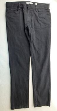 Vince Straight Leg Jeans Black Cotton Stretch Blend Size 31
